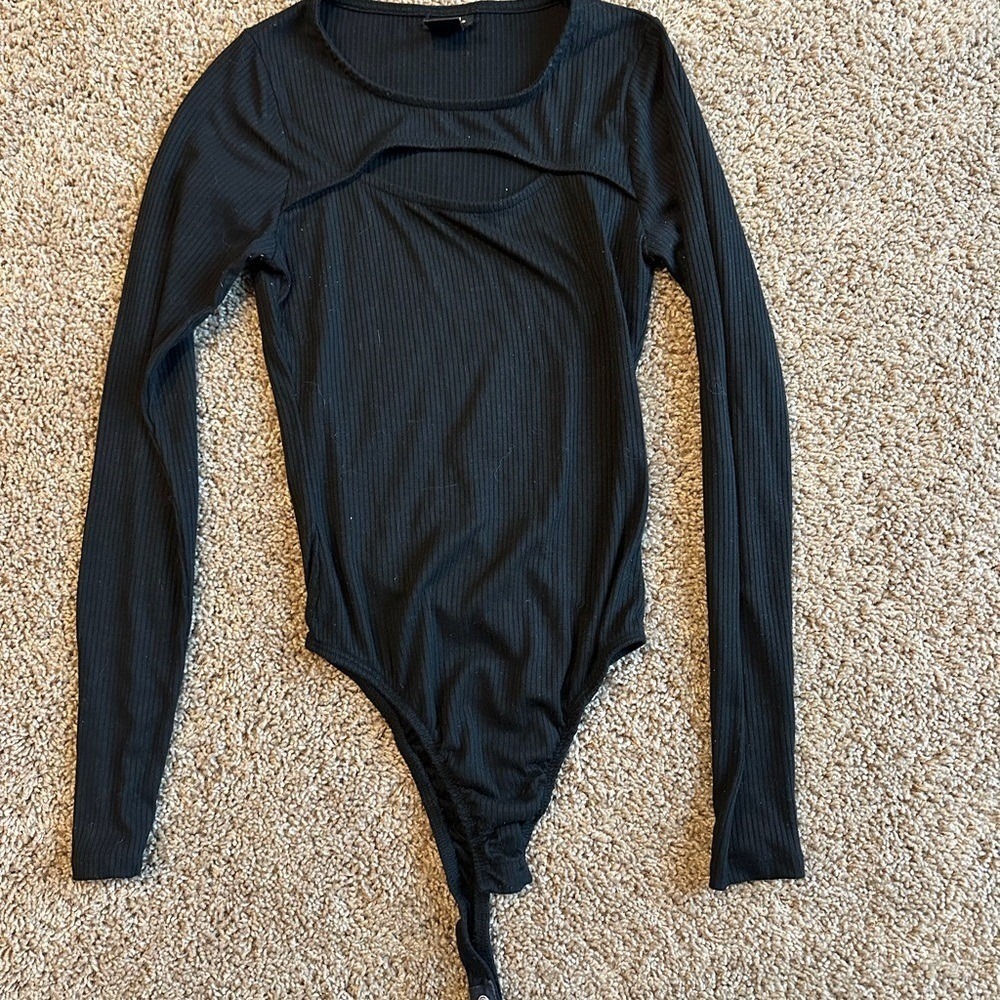 Rue21 Ribbed Black Top